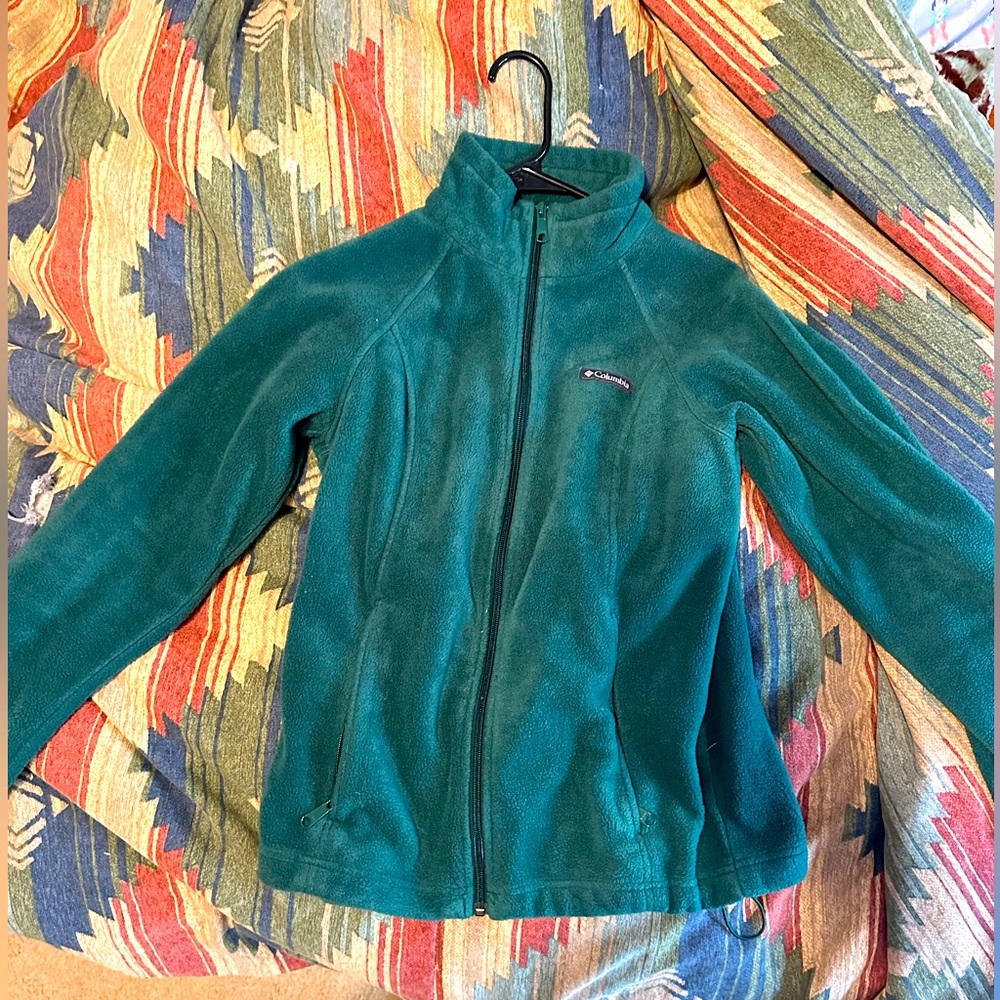 Green Columbia zip up women’s medium.